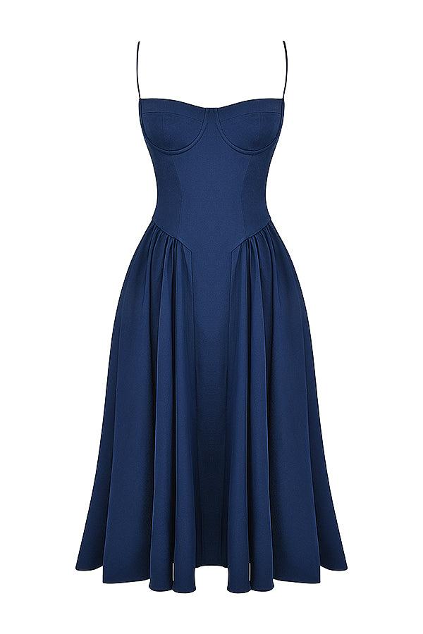 KLÆDT® Twill Korset Midi Kjole