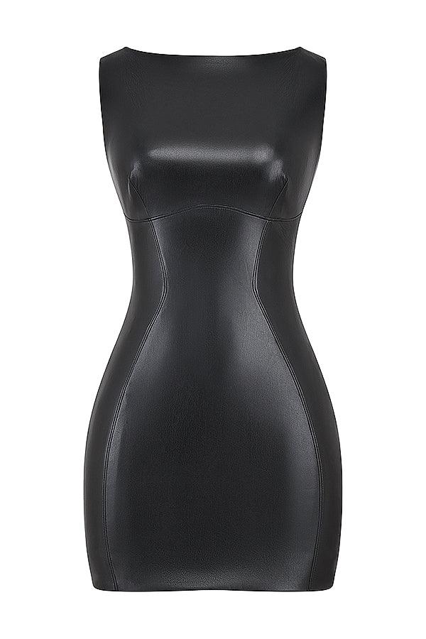 KLÆDT® Vegansk Læder Mini Kjole