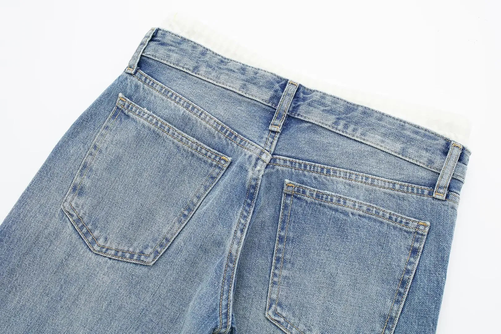 KLÆDT® Straight White Boxer Jeans