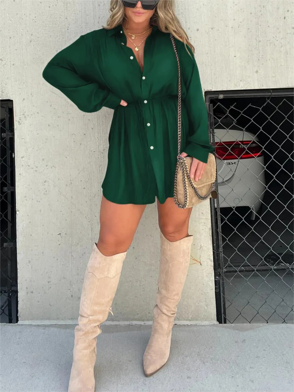 KLÆDT® Trendy Satin Romper Kjole