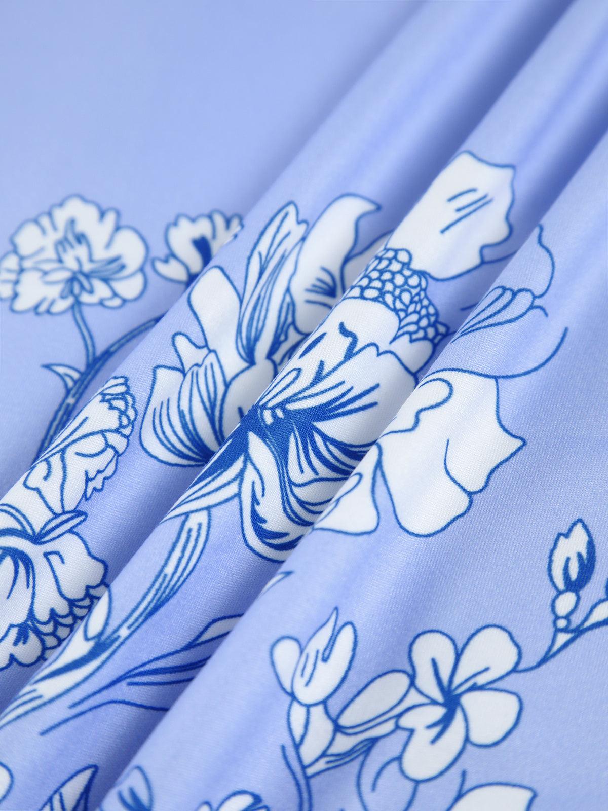KLÆDT® Lang Kjole med Blomsterprint