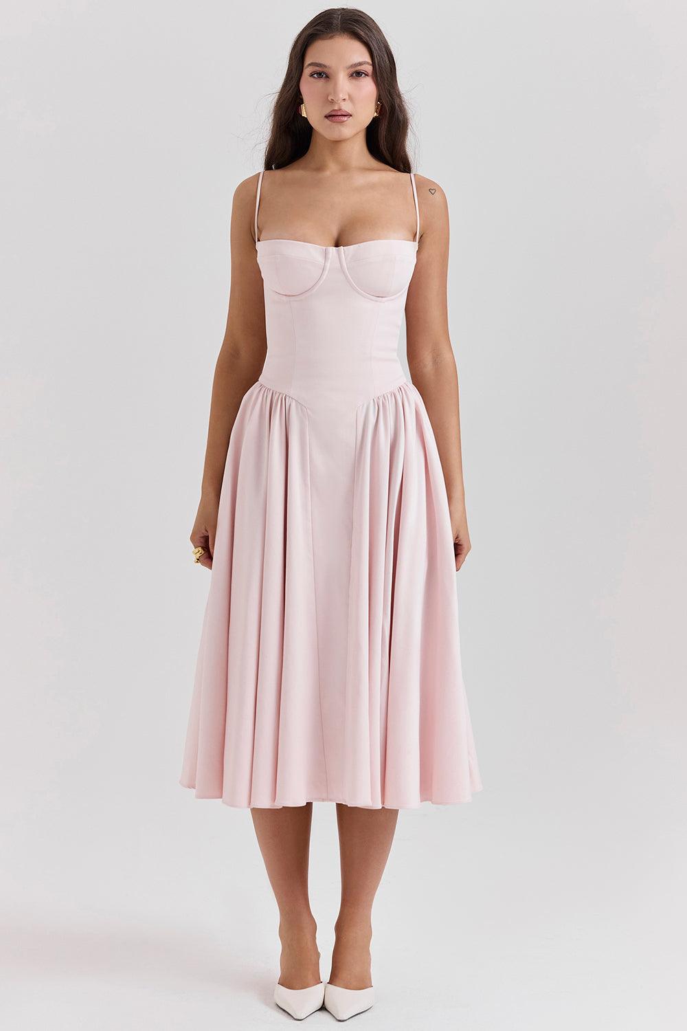 KLÆDT® Twill Korset Midi Kjole