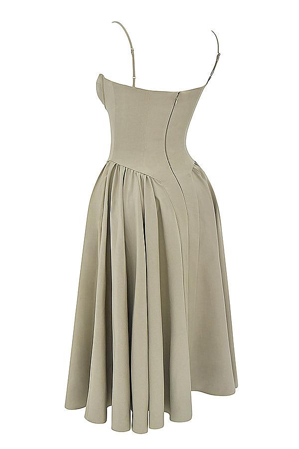 KLÆDT® Twill Korset Midi Kjole