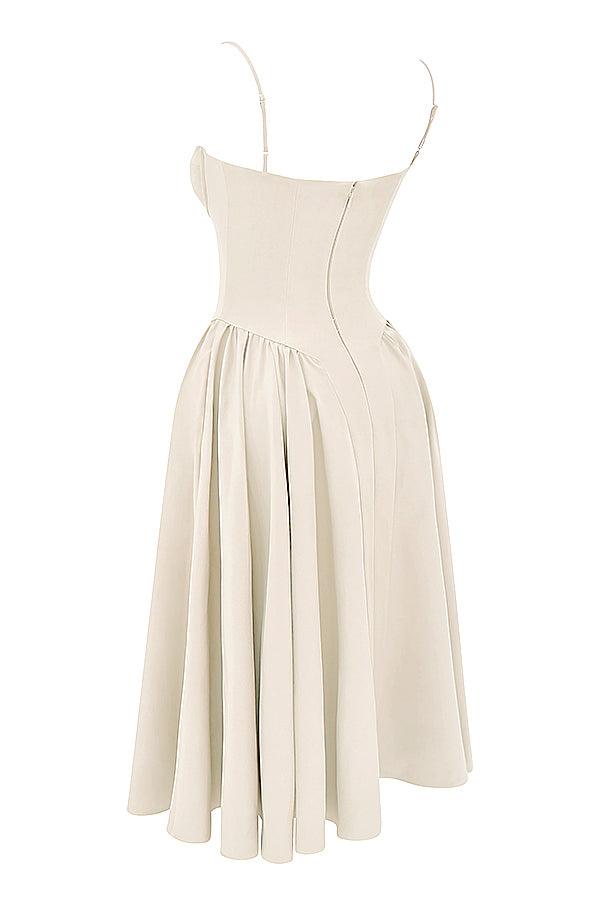 KLÆDT® Twill Korset Midi Kjole