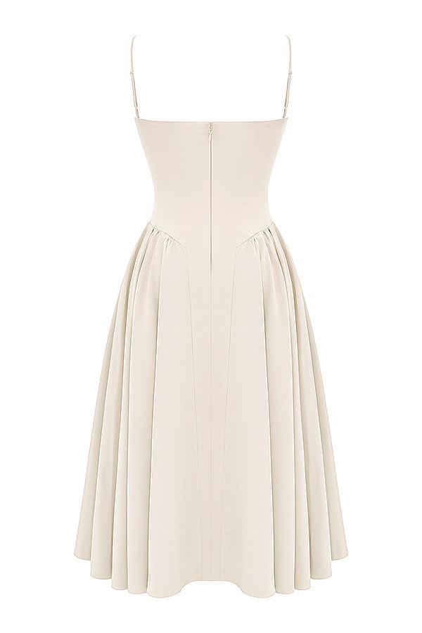 KLÆDT® Twill Korset Midi Kjole