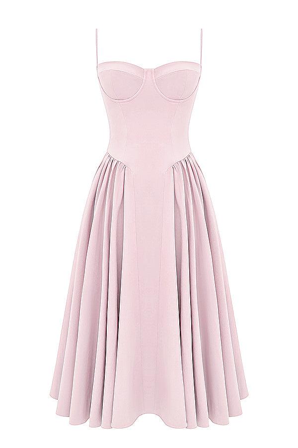 KLÆDT® Twill Korset Midi Kjole