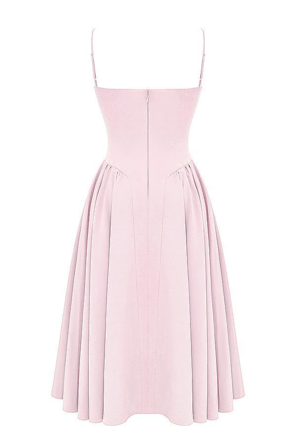 KLÆDT® Twill Korset Midi Kjole