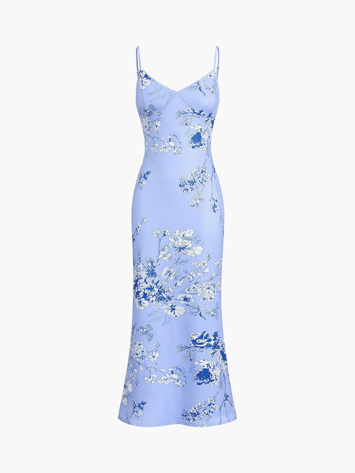 KLÆDT® Lang Kjole med Blomsterprint