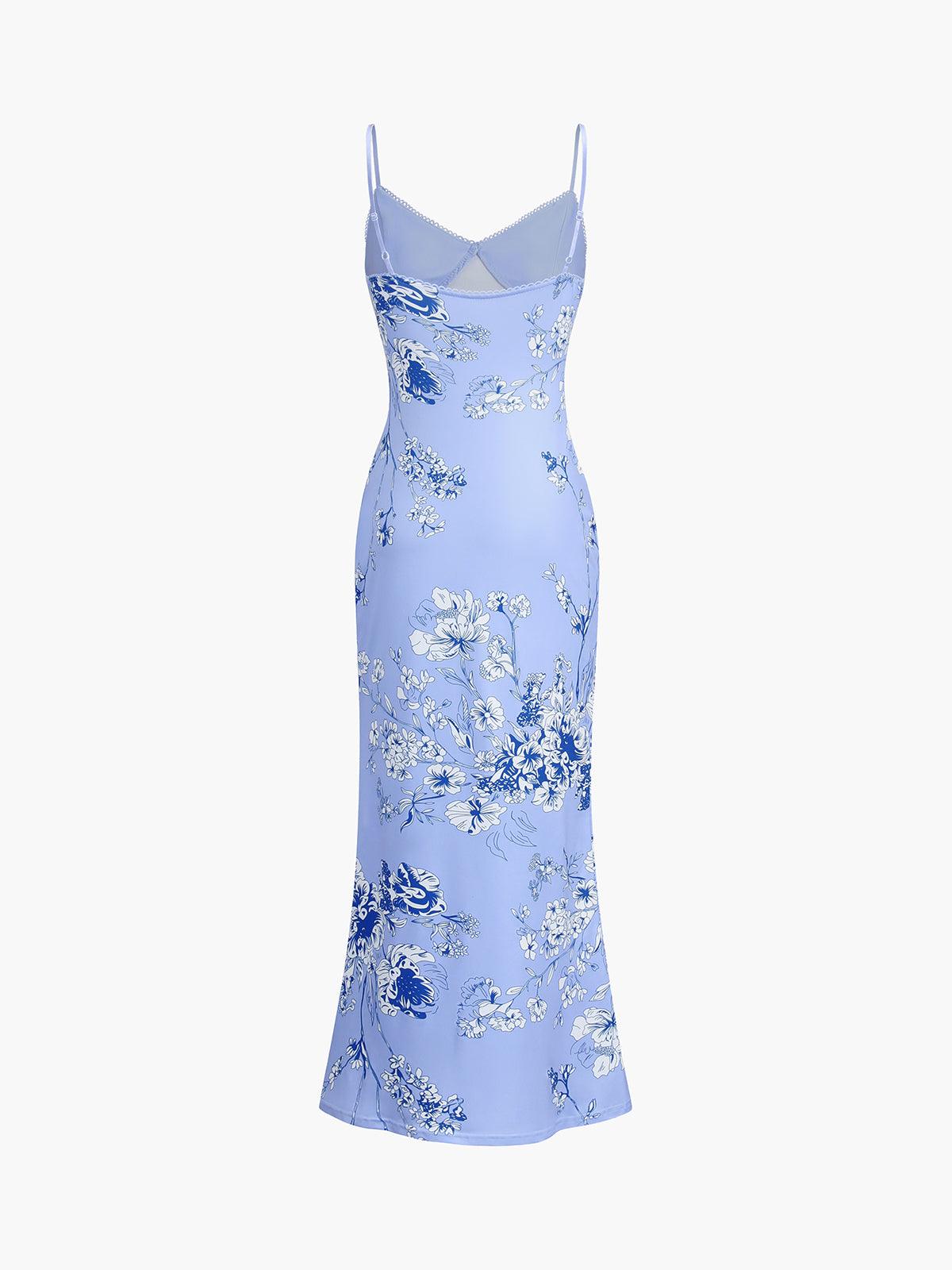 KLÆDT® Lang Kjole med Blomsterprint