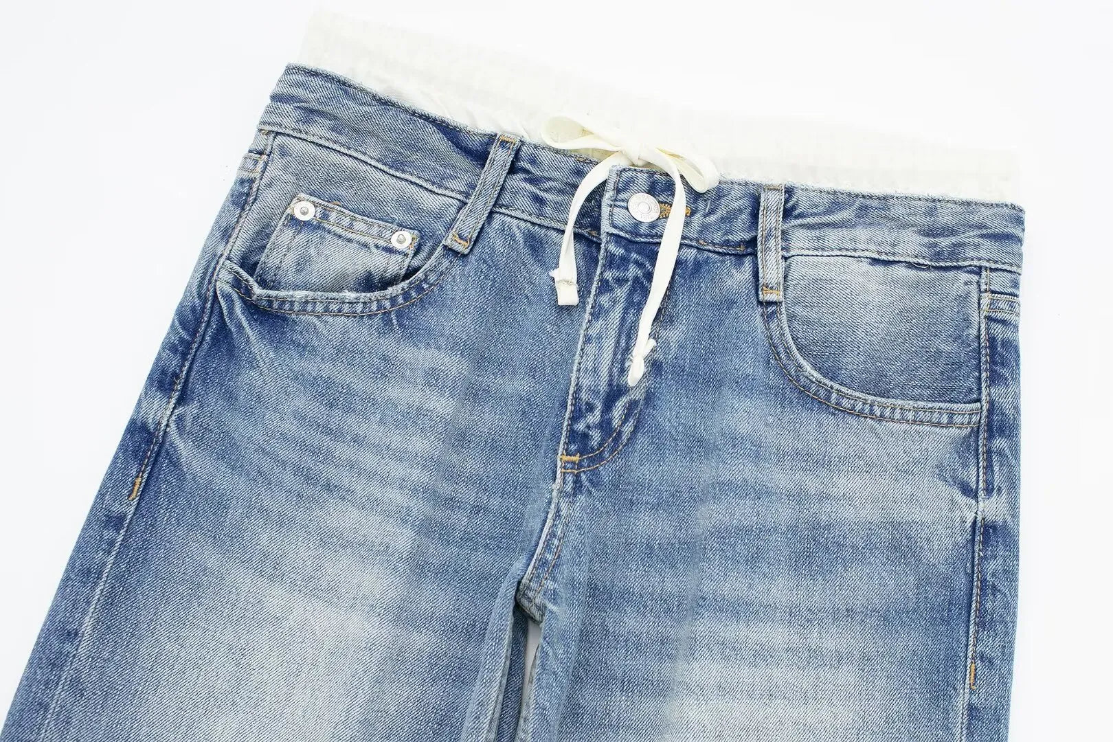 KLÆDT® Straight White Boxer Jeans