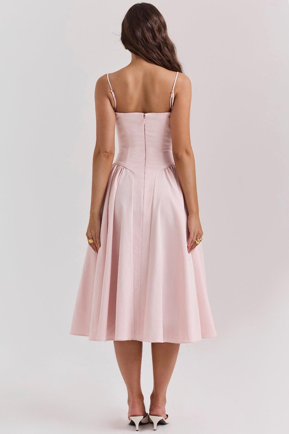KLÆDT® Twill Korset Midi Kjole